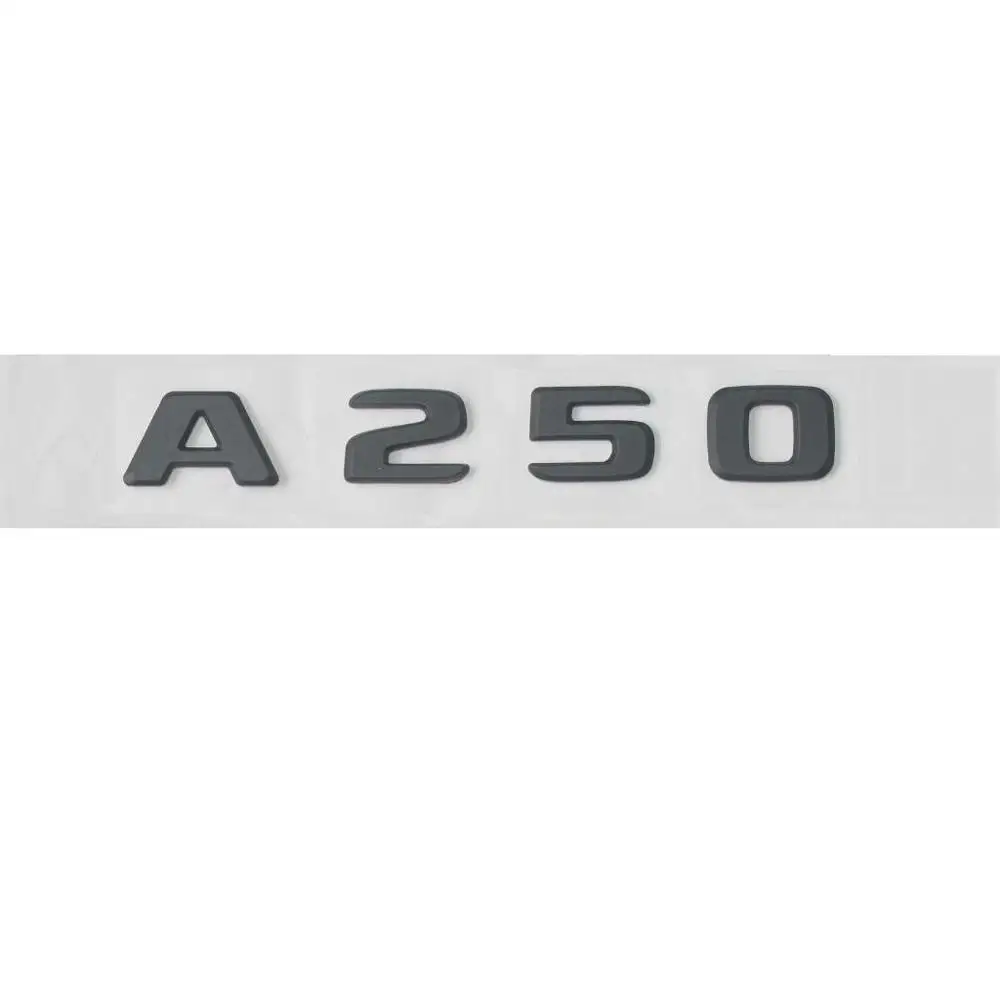 Черные буквы багажника номер 250 эмблемы значки для Mercedes A250