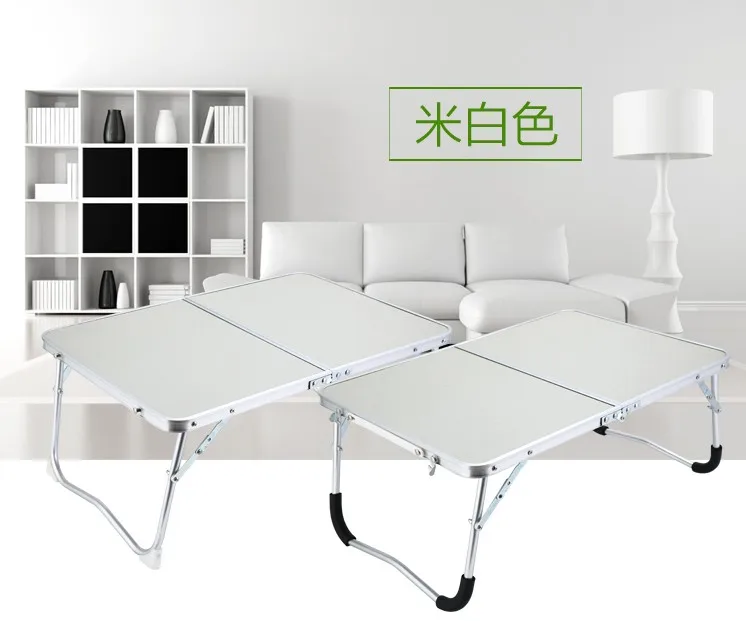 Стол для ноутбука, раскладной простой прикроватный столик для спальни «ленивое» обучение - Цвет: 1