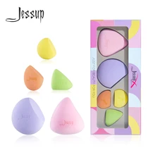 Jessup Cosmetische Puff Foundation Poeder Make-Up Spons 5Pcs Zacht Glad Gezicht Mengen Concealer Make Up Bladerdeeg Vrouwen Beauty Tool