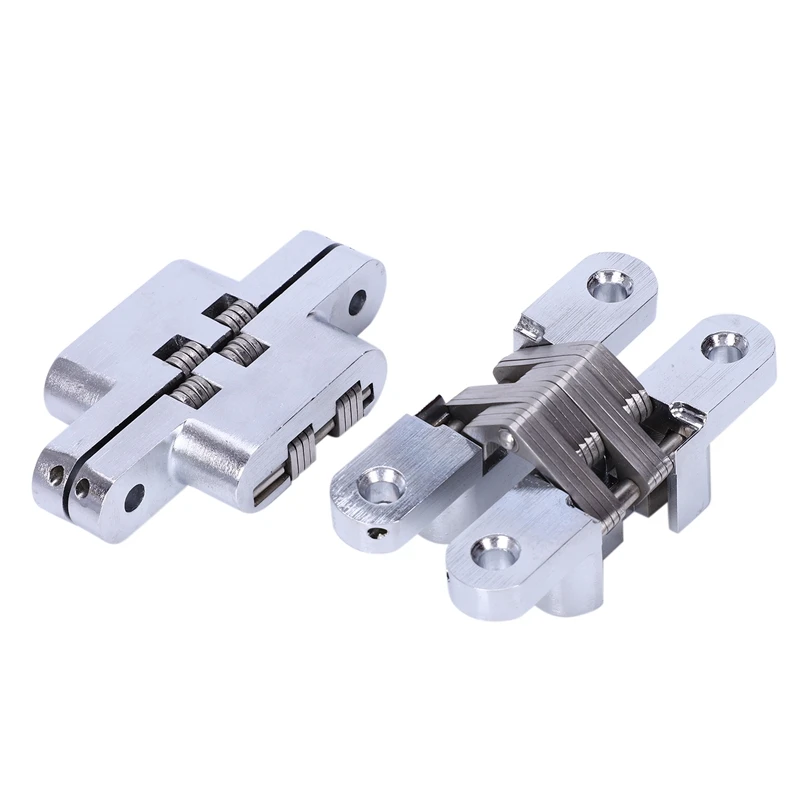 

Practical Hinge Cross Door Hinge Stainless Steel Open 180 degree Door Invisible Hinge Fit for foldable mobile doors, buffet