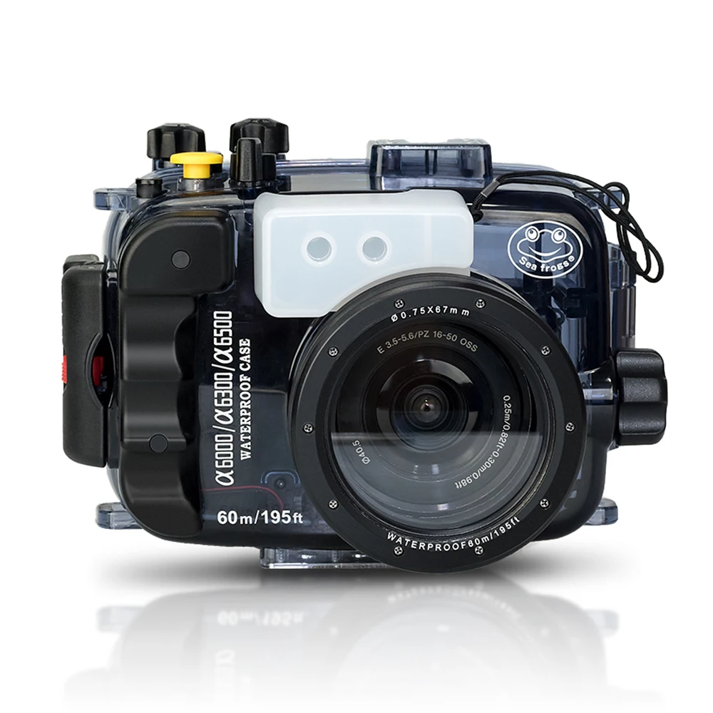Sony A6300 (16-50)用水中防水ハウジングMeikon(メイコン) Sony A6300 (16-50) 40m/130ft Meikon Underwater Camera