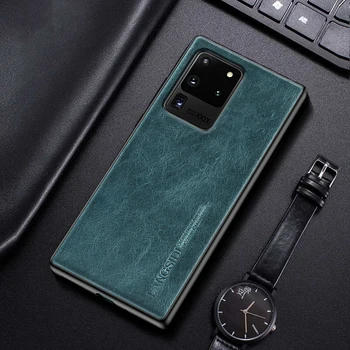 

LANGSIDI Brand case For samsung Galaxy s20 ultra s20+ note 10 plus s10 s9 a50 a51 a70 a71 a30 Genuine leather back cover fundas