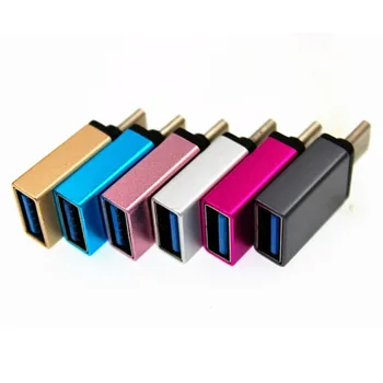 

100pcs USB-C USB 3.1 Type C Male to USB 3.0 Female OTG Adapter Connector Data Fast Charging Cable Converter