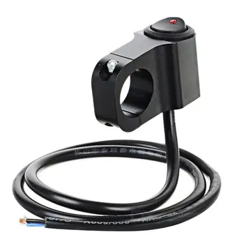 

Newest 12V 10A 22mm Handbar Headlight Switch Aluminum-alloy Body Motorcycle Switch Spot Fog Light On Off Switch Black Hot