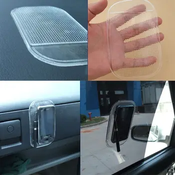 

POSSBAY Non Slip Car Interior Accessories Silica Gel Magic Sticky Pad Cellphone Anti Slip Mat for Mobile Phone MP3 GPS Holder