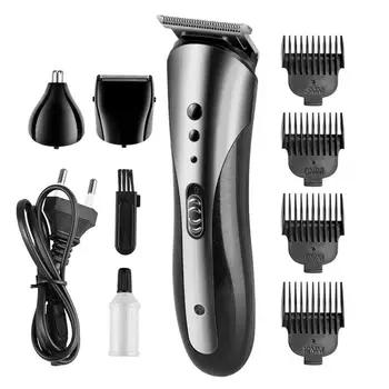 

3 In 1 Razor Hair Clipper Nose Hair Clipper Set Multi-Function Nose Clipper Washable Waterproof Razor With 4 Limit Comb
