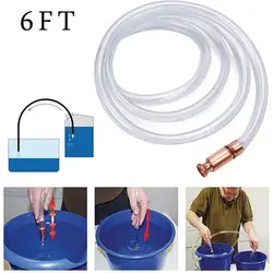 Manual Suction Pipe Gas Siphon Pump Gasoline Fuel Water Hoses Siphon Plumbing Tools Hose Self Safety Priming Shaker