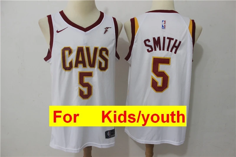 Зеленый Кливленд Кевин любовь JR Smith Collin Sexton Леброн Джеймс баскетбольные майки для детей - Цвет: Зеленый