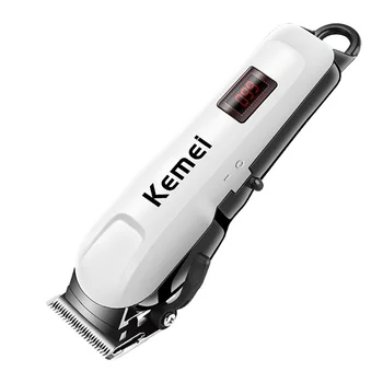 

KM-809A Waterproof Hair Clipper LCD Display Trimmer Haircut Cutter Cordless Styling Tool Hair Removal Machine