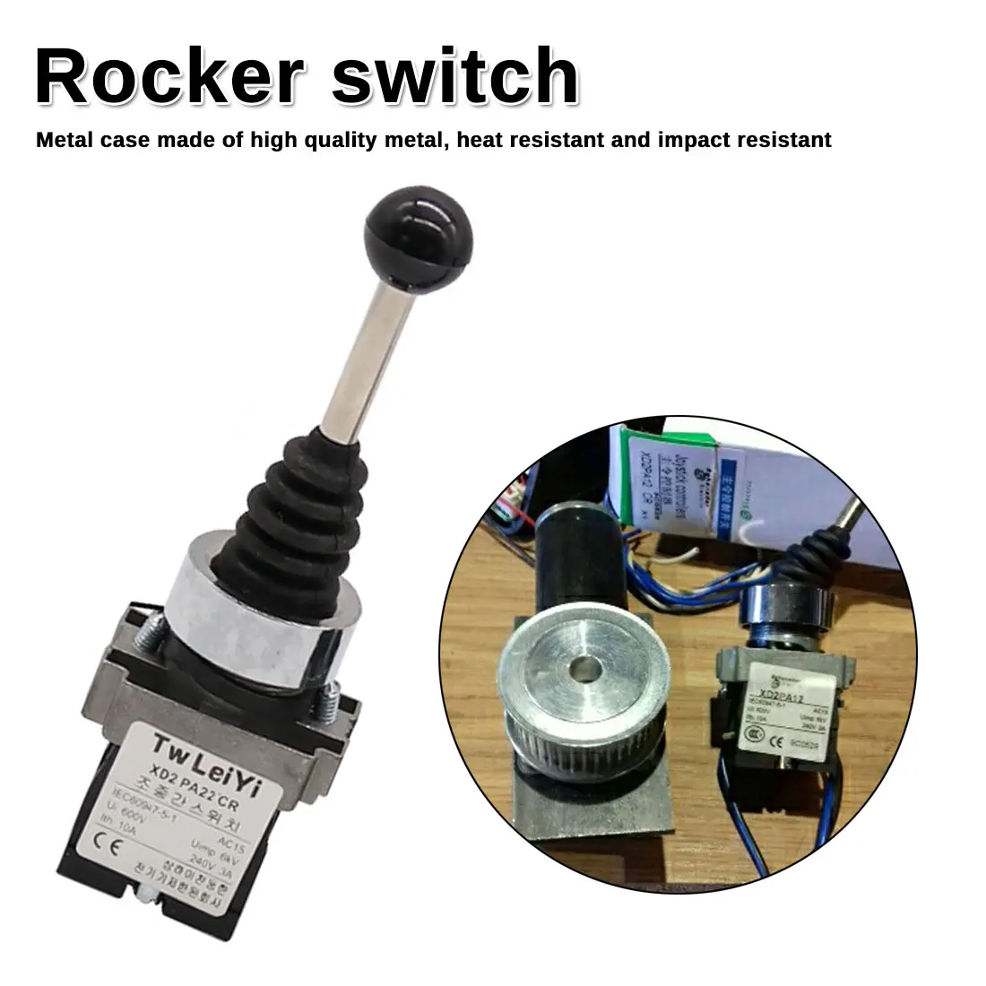

2 Positions Cross Push Button Switch Latching Self-locking Joystick Switch