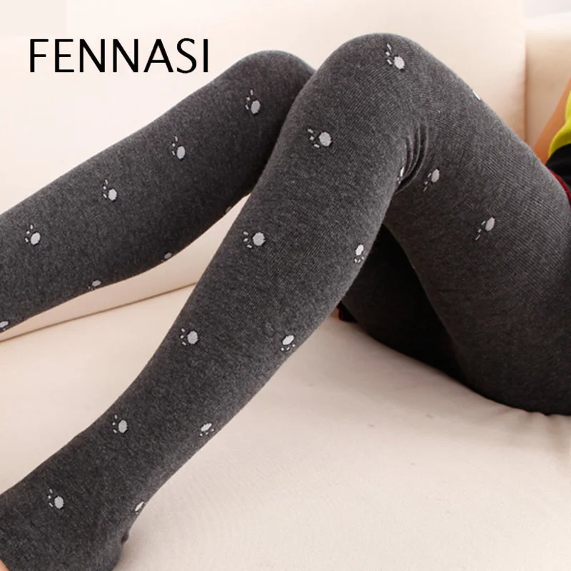 FENNASI зимние теплые сексуальные женские колготки Harajuku, Колготки с принтом, Черные Полосатые чулки с высокой талией, женские Плотные чулки, сексуальные серые