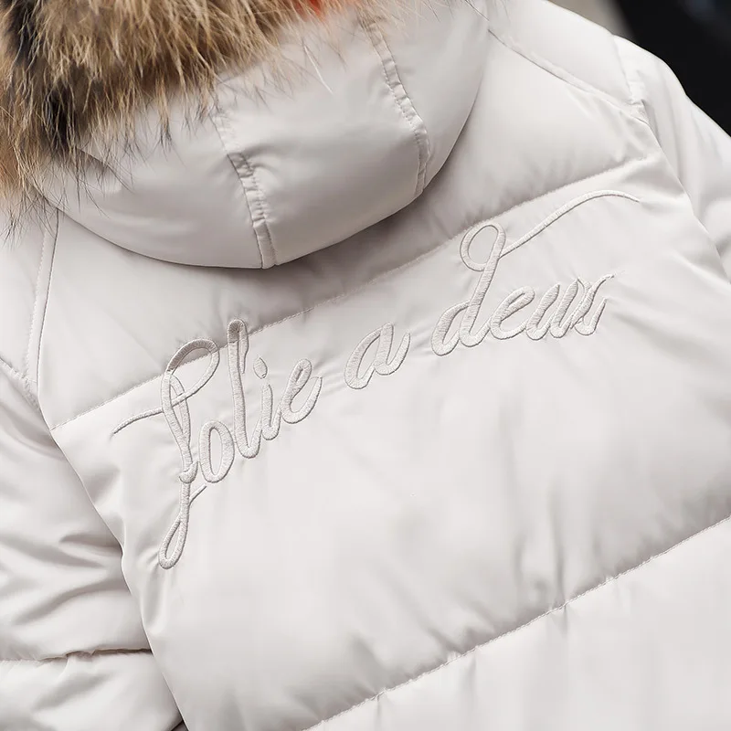 

Cotton Coat Women's Mid-length over-the-Knee Thick 2018 Winter New Style Cotton-padded Jacket Fat Mm Loose Cotton Overcoat Da Ma