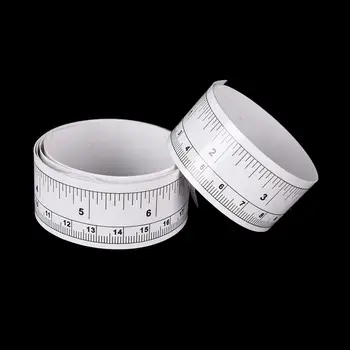 

1X90CM Vinyl Metric Measure Sticker Ruler DIY Self Adhesive Measuring Tape Soft Rulers Table Sticky Scale Sewing Measuring Tools