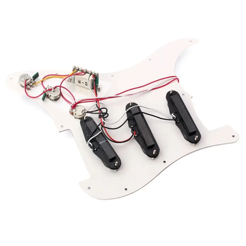 OOTDTY Prewired накладка SSS с одной катушки ЗВУКОСНИМАТЕЛИ ДЛЯ электрогитара Strat
