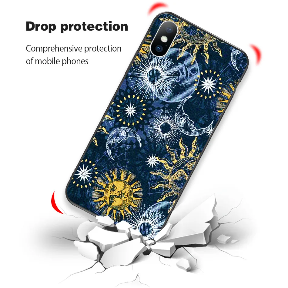Чехол Lovebay Space Planet для телефона iPhone 11 Pro Max X XS XR Xs Max, мягкий ТПУ, звездная задняя крышка для iPhone 6 6s 7 8 Plus 5 5S SE