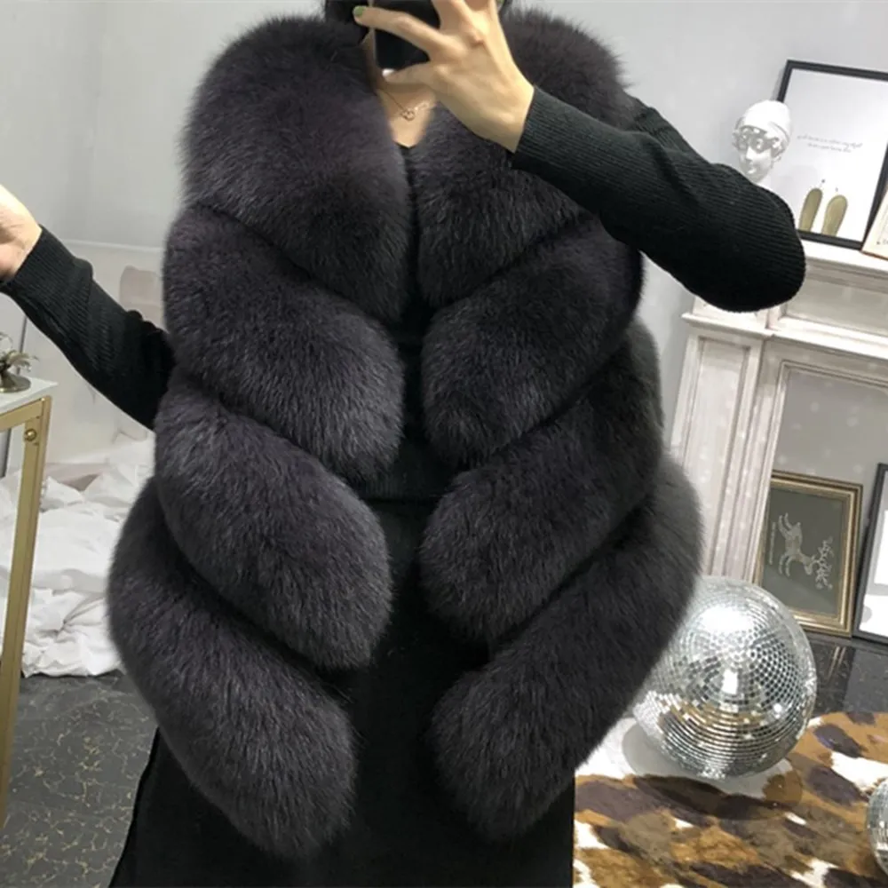 7XL 진짜 여우 모피 조끼, 진짜 천연 여우 모피 조끼 코트, 진짜 여성 재킷, 진짜 여우 모피 재킷, 패션 따뜻한 여성 모피 코트, 럭셔리