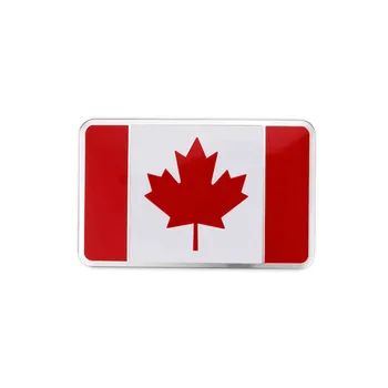 

Aluminum Alloy Canada National Emblem Canadian Flags Car Stickers 8X5CM