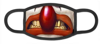 

10pcs Clown anime mask Winter Warm Mouth fabric Mask dust mask Cartoon Face dustproof cotton Anti reusable double mouth mask