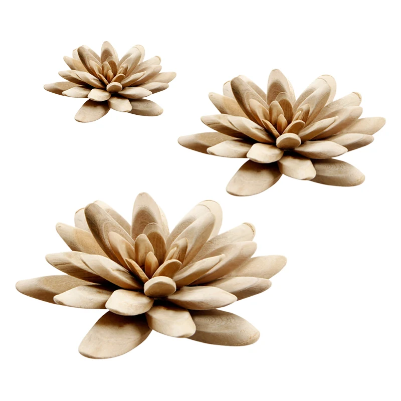

3Pcs/Set Simple Modern Wooden Flower Decoration Nordic Style Home Decoration Desktop Decoration