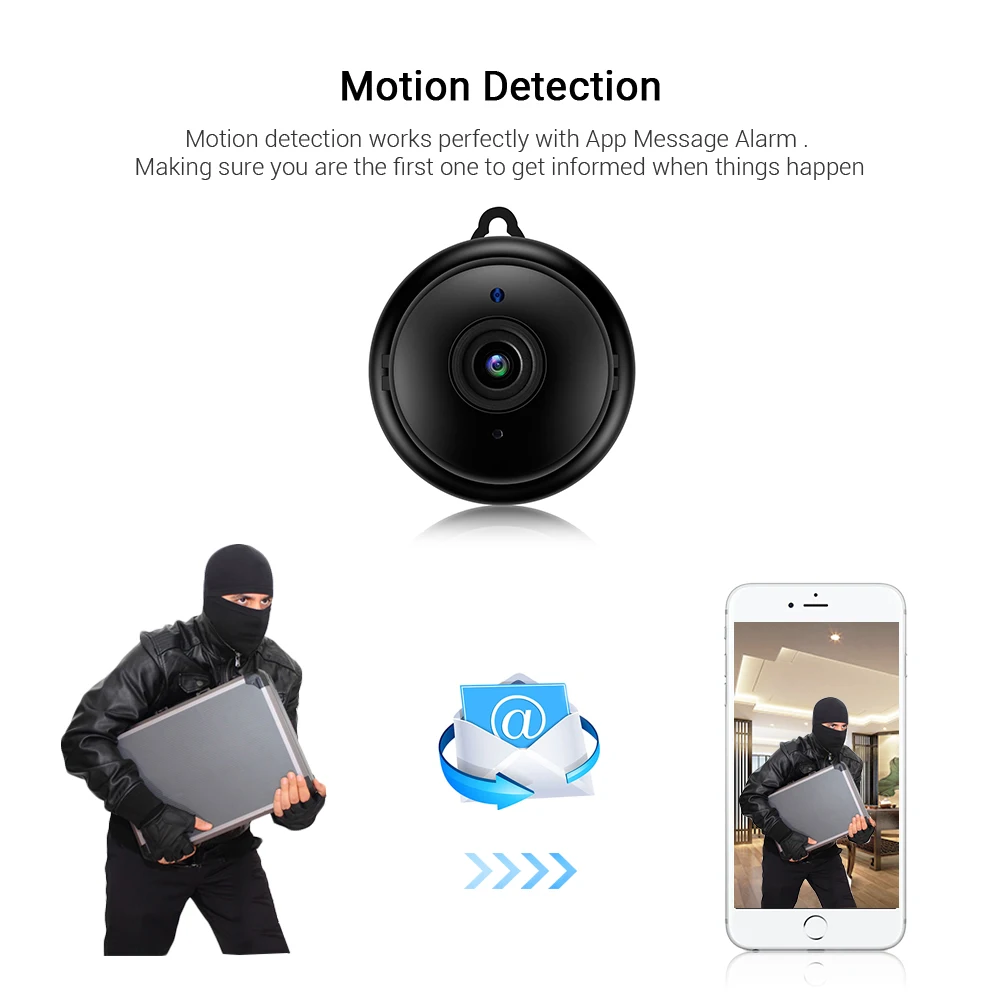 HD 1080P Мини Wifi IP P2P камера видеонаблюдения беспроводная для дома инфракрасная