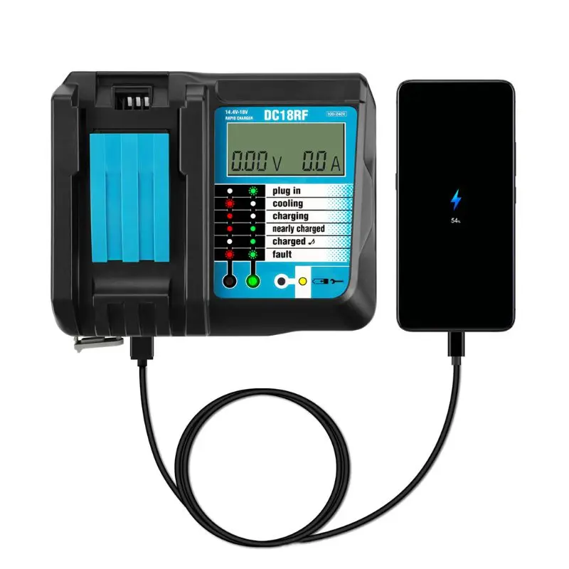 DC18RF 18V зарядное устройство 6.5A ток для альтернативной Makita электроинструмента