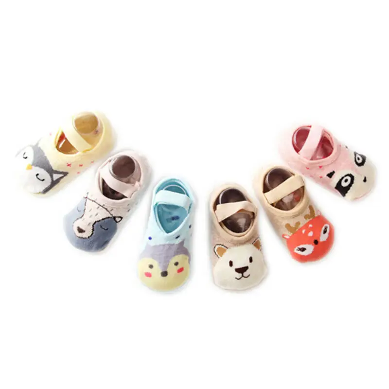

Baby Boys Kids Anti Slip Ankle Socks Cotton Anti-slip Shoe-like Socks Toddler Girls Foot Socks 1-3Y