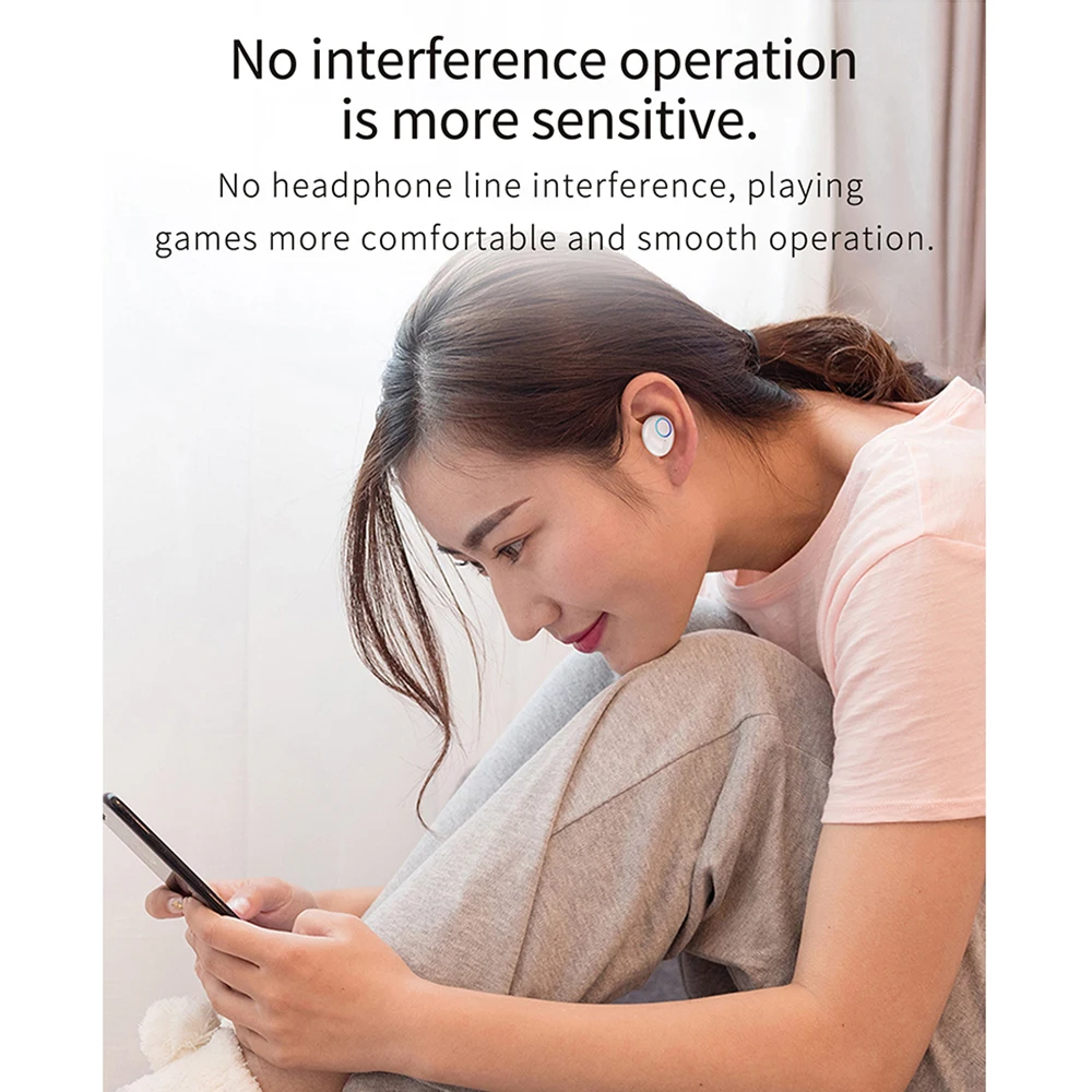 K10 TWS Stereo Wireless BT5.0 Earbuds Headphones with Charging Box Supporting Wireless Charge in-ear Headsets for Android / iOS