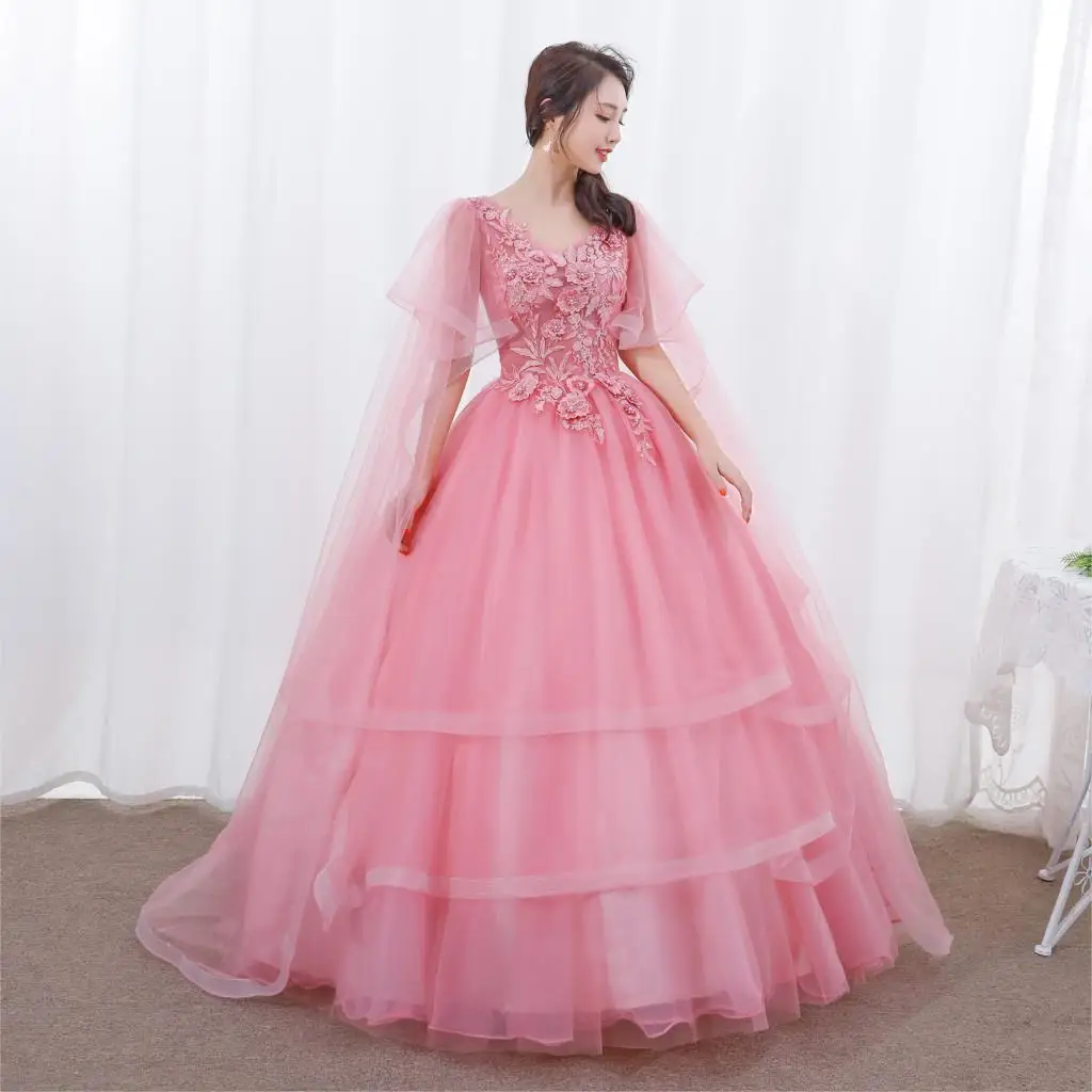 Дешевые Бальные платья, Розовое Бальное Платье на шнуровке, милое 16 платье для 15 лет, официальное платье для выпускного вечера, пышное платье, Vestito Quinceanera