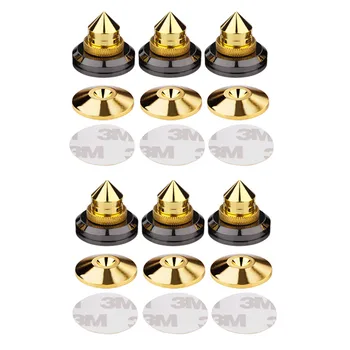 

6/8 Set Audio Spike Pure Copper Isolation Stand M28*26 For HiFi Amplifier DIY Speaker Stand Shock Pin Nails And Pads Accessories