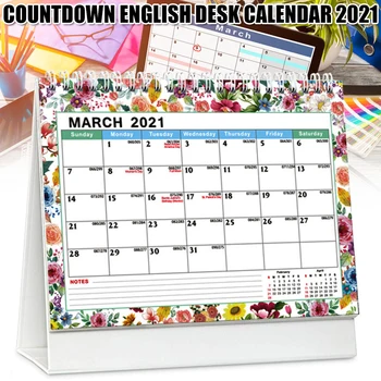 

2021 Desk Calendar Colorful Monthly Calendar Perfect for School Office Home Planning Home Decoration FP8