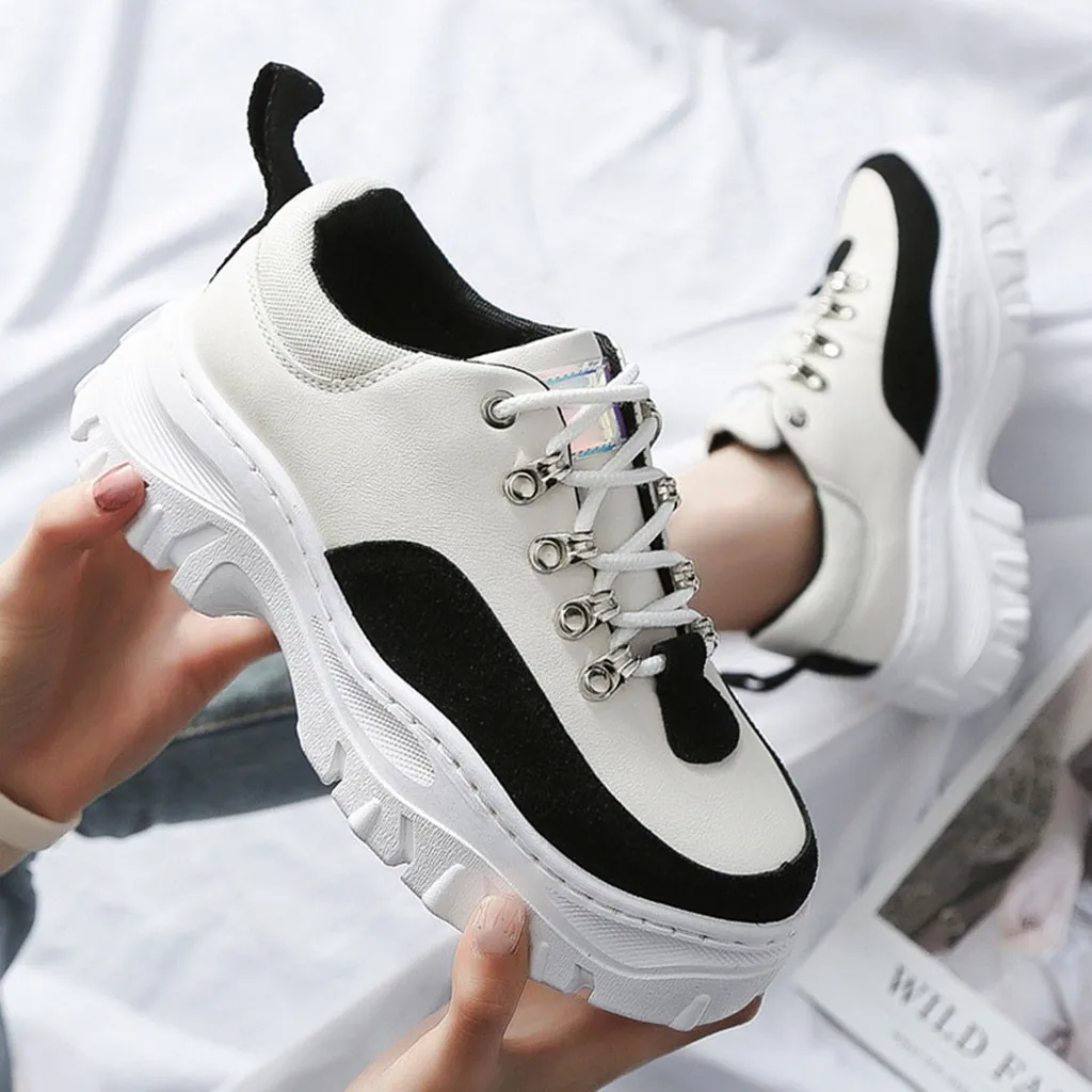 Женская обувь; модные кроссовки; женские ботильоны на платформе; Basket Femme; кроссовки на платформе; мягкая обувь для отдыха;#807