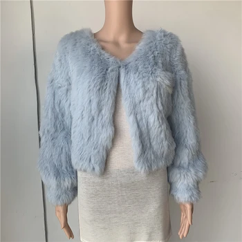 

sales clearance real rabbit fur coat hood jacket
