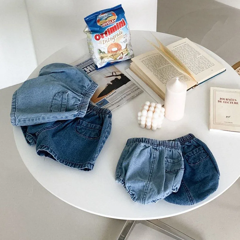 Baby Denim Shorts with Pockets 4