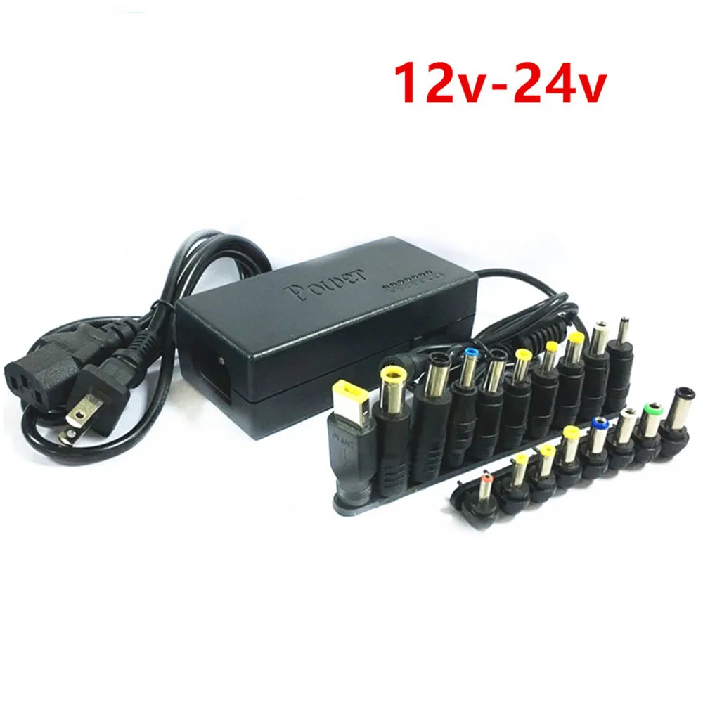 Новый многофункциональный блок питания для ноутбука 12 24 В 5 5*2 AC DC с регулируемым