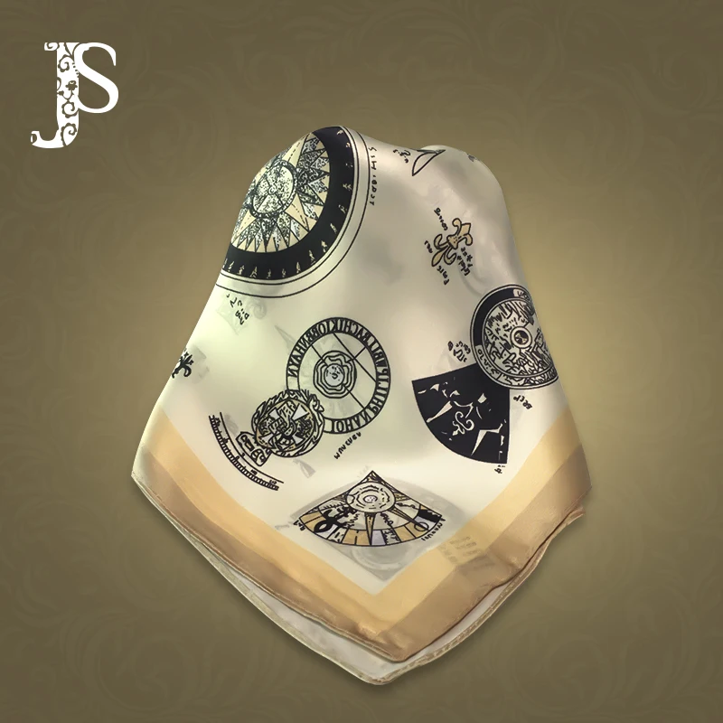 Универсальный Шелковый платок JS в римском стиле для мужчин и женщин маленький