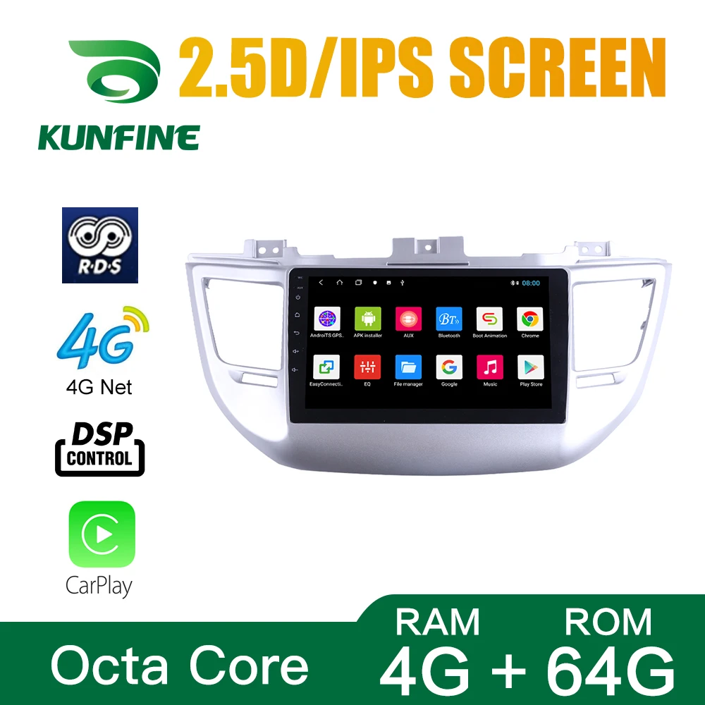 Автомобильный стерео проигрыватель для Hyundai TUCSON 2015 2018 LHD Octa Core Android 10 0