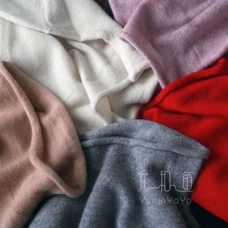 YUNINYOYO Classic low stand collar with micro curling slim fit comfortable 100%cashmere pullover women sweater ~ multi color YUNINYOYO Classic low stand collar with micro curling slim fit comfortable 100%cashmere pullover women sweater ~ multi color