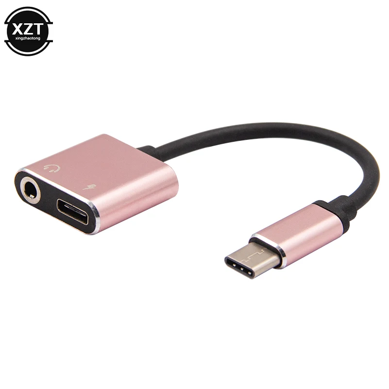 

Type C To 3.5 mm Earphone Jack Adapter 2 in 1 USB C Audio Cable Converter Charging Splitter Headphone Adapter For Samsung Xiaomi