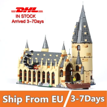 

lepins 16052 Hogwart Great Hall movies set Building Blocks Fit 75954 Harry Magic toys bricks for kids