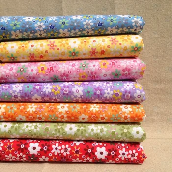 

Small Floral Plain Cotton Cloth 7-color Six-petal Sun Flower Cloth Group Ethnic Style Whole Process NO Fade Manual DIY