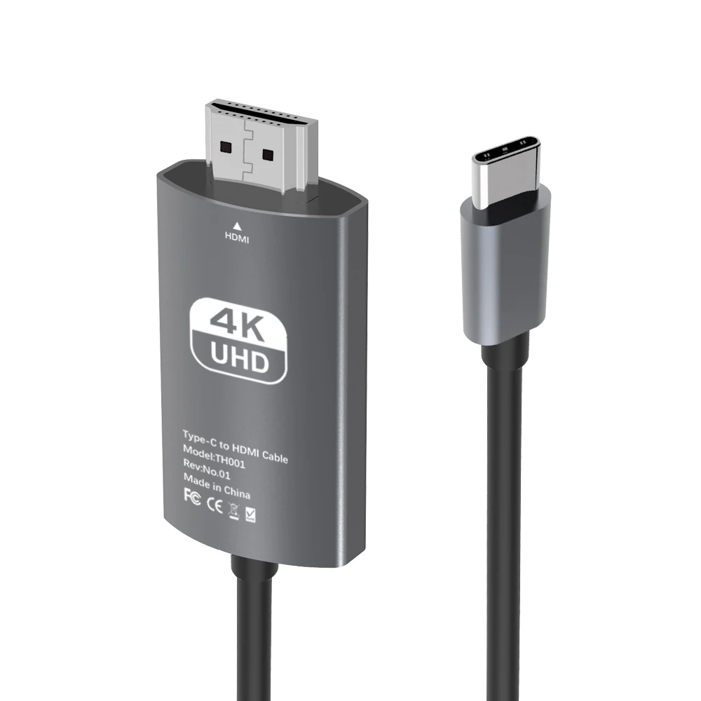 

USB C HDMI Cable, HARIBOL HDMI to Type C Cable 6ft, 4K USB Type C HDMI Adapter Cable with HDCP Compatible with MacBook Pro 2019