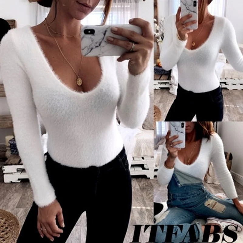 Body negro de manga larga con cuello de pico para mujer, Top informal blanco para primavera e invierno, bodys sexys para mujer, ropa de calle 2021