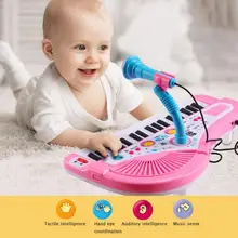 37 клавиш детское электрическое пианино игрушка с микрофоном многофункциональная клавиатура музыкальный инструмент малыш раннего образования принадлежности