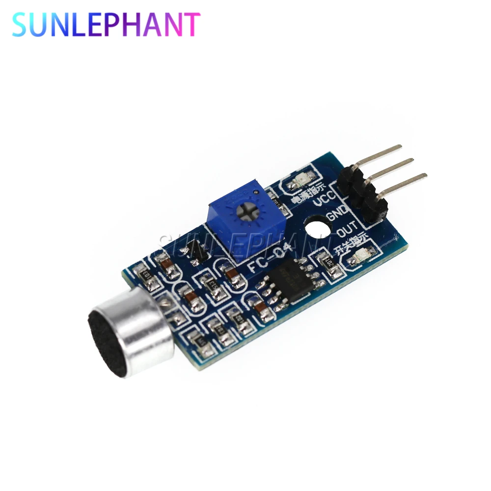 3pin Voice Sound Detection Sensor Module Intelligent Smart Robot Helicopter Airplane Boart Car for arduno Diy Kit | Электронные