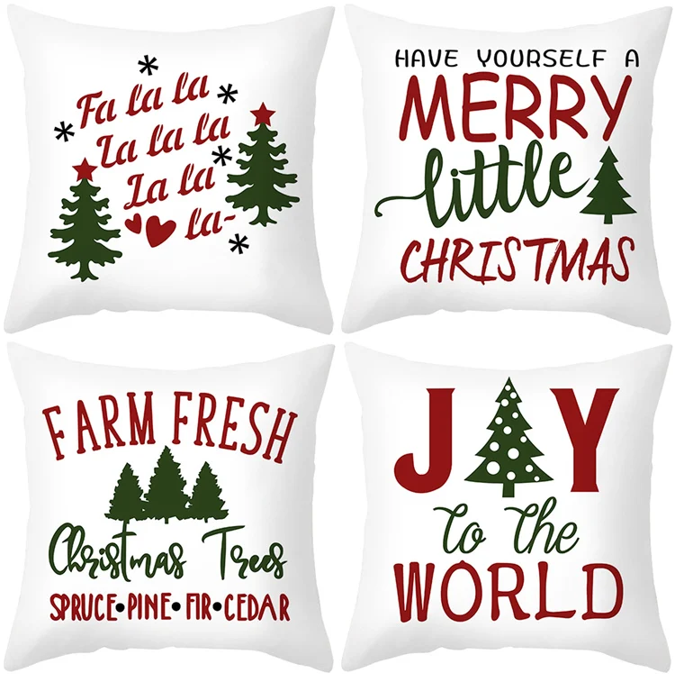 Christmas Sofa Pillowcase Cushions Cover Decorative 