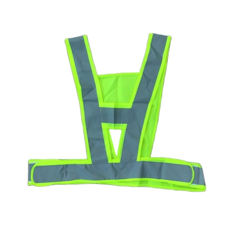 Reflective Tape Safety V Style Vest Road Traffic Reflector Clothing With PVC Warning Tape
