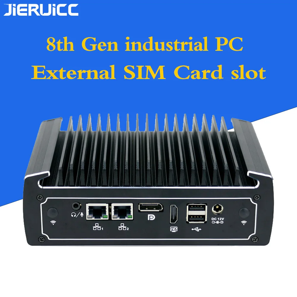 Мини ПК Core i5 8250U 2 * RS485/232 2 * LAN 8 * USB HDMI Windows Linux неттоп безвентиляторный промышленный Мини компьютер Мини ПК Core i5 8250U 2 * RS485/232 2 * LAN 8 * USB HDMI Windows Linux неттоп безвентиляторный промышленный Мини компьютер