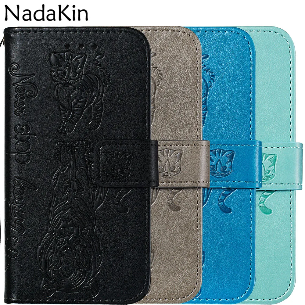 

Luxury Texture Book Leather Case Shell for Huawei Honor 20 Pro 8A 10 Lite Y6 2019 P Smart Plus 2019 Flip Phone Cover