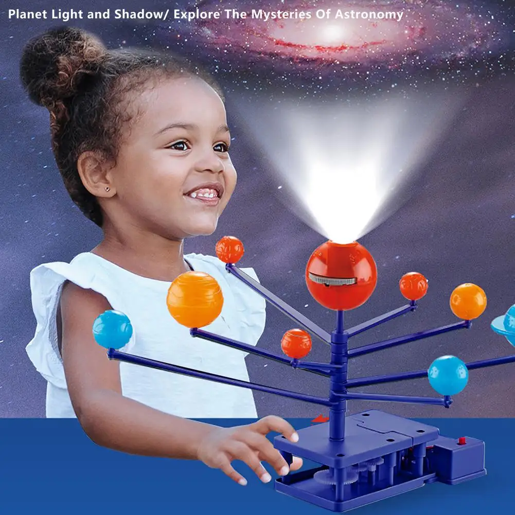 Solar System Projector With 8 Stem Space Toys DIY