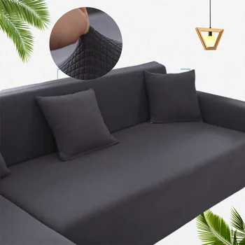 

Solid color Elastic Sofa Cover for Living Room Stretch Couch Protective Covers Fashion Washable L Shape Slipcover 1/2/3/4-Seater